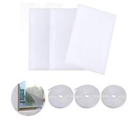 3pcs Moustiquaires pour Fenêtres, 1.5 m x 2m Moustiquaire Fenêtres Filets, Réglabl Moustique Protecteur Filet, Invisible fenêtre Filet Écran Insecte avec 3 Rouleaux Auto-Adhésifs (Blanc)