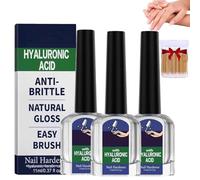 3Pcs Nail Care Serum - Hyaluronic Acid Nail Hardener,For Cracked Cuticles & Dry Nails, Strengthens Repairs Crackedcuticles,For Manicures & Home Nails Care