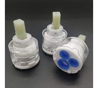 3PCS Nouveau 40mm Disque En Céramique En Plastique Bassin De Douche Levier De Douche Mitigeur Remplacement De La Cartouche Intérieure, Cartouche En Céramique Robinet Robinet Mitigeur (Transparent)