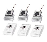 (3PCS) Official Pi 5 Active Cooler, Compatible with Raspberry Pi 5, Combines Temperature-Controlled Blower Fan and Aluminium Heatsink, Comes with Thermal Tapes for Better Heat Dissipation
