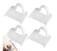 3pcs Outil De Coutures Des Bords, 3.5mm Jauge De Verrouillage Des Bords, Ensemble De Gabarits De Coutures, Règle DeCouture Pour Points Réguliers, Règle De Pouce PourCouture Et Matelassage De Précision