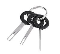3Pcs Outil De Suppression de Terminal, Keenso Outil de Retrait de Voiture Outil de Clé de Démontage Électrique Remover Outil d'Enlèvement Connecteur de Fil Extracteur(Plastic Handle)