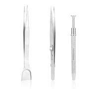 3pcs Outils à Vermicelles pour Décoration de Gâteau, Outils de Décoration Gâteau Comprenant Stylo à Vermicelles Griffe Pince Perle & Pince avec Cuillère Pelle pour Biscuit Cupcake