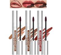 3pcs Peel Off Lip Liner Set,Crayon-Peel Off Lip Liner Tattoo,Plump Lip Liner,Long Lasting Lip Stain Peel Off,Infusé Avec De L'acide Hyaluronique Et De La Vitamine E,Pour Tous Les Types De Peau