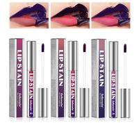 3PCS Peel Off Lip Liner Stain, Peel Off Lip Stain Lip Tint Set, Brillant à lèvres Mat Pelable, Rouge à lèvres Longue Tenue Hautement Pigmenté, Longue Durée Peel Off Matte Lip Gloss
