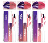 3PCS Peel Off Lip Liner Stain, Peel Off Lip Stain Lip Tint Set, Brillant à lèvres Mat Pelable, Rouge à lèvres Longue Tenue Hautement Pigmenté, Longue Durée Peel Off Matte Lip Gloss
