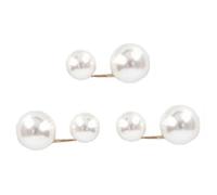 3pcs Perle Broche Pull Châle Clips Pin De Sécurité Pour Cardigan Robes Collier Décoration Bijoux Cadeau Pour Femmes Filles