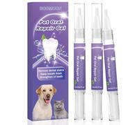 3PCS pet oral repair gel, gel réparateur oral Pet pour éliminer la mauvaise haleine, lutter contre le tartre, sans se brosser les
