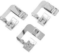 3pcs Pied à ourlet roulé large Kit anti -rouille - presseur pour machine à coudre domestique