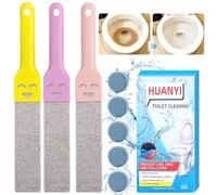 3PCS Pierre Ponce WC, 20PCS Comprimés Nettoyage Toilettes, Pierre Ponce Toilette, Cleaning Block WC, Nettoyant WC, Pierre de nettoyage wc, Pierre de toilette pour un nettoyage efficace