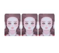 3pcs Planche de Pratique de Peinture de Maquillage Outil de Maquillage de Scène Réutilisable pour la Pratique de la Peinture de Visage Planche de Pratique de Peinture de Visage