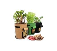 3pcs plant grow bags nonwoven cloth pot gardening vegetable, potato planter bag