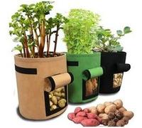 3pcs plant grow bags nonwoven cloth pot gardening vegetable, potato planter bag
