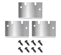 3PCS Plaque de Construction Scraper Blades,Premium Stainless Steel Cooktop Scrapers,Compatible with Bambu Lab A1/X1/P1,Kobra S1,Ender 3 K1/CR-10 FDM Imprimante 3D-One Razor Edge &One Non-Marring Edge