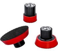 3pcs Plateau De Ponçage 25mm 50mm 75mm Disques Abrasifs M14 Velcro Assiette De Ponçage Auto-Agrippante Plaque De Support De Ponçage Polissage Pour Perceuse Meuleuse D'angle