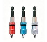 3Pcs Porte Embout Visseuse 1/4" Hexagonale, Rallonge Visseuse a Choc Magnetique avec 3 Embouts PH2, Adaptateur Perceuse pour Cloison Sèche, Outils Plaquiste pour Vis 25mm et Suspente