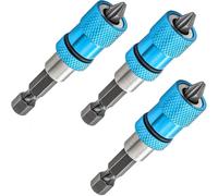 3Pcs Porte-embouts pour Cloison Sèche 1/4", Tige Hexagonale à Changement Rapide, Porte-Embout Magnétique avec 3pcs Embouts PH2 Embouts, PorteEmbout pour Cloison Sèche