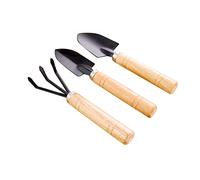 3PCS Potted Plant Small Shovel Set, Household Metal Garden Tool Set Flowers Succulent Gardening Kit for Transplanting Weeding Digging and Planting