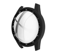3pcs pour Huawei Watch GT2 46mm FULL PROTECTION CASE - 9H verre trempé + cadre pare - chocs PC - 2 noir 1 transparent,résistant aux chocs, aux rayures et écran tactile compatible,Safe and durable