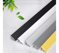 3pcs Profil De Transition En T En Aluminium Mat, Barre De Transition De Sol En Alliage, Seuil Résistant À L'usure, Facile À Couper Pour Sol Stratifié/béton(White,3pcs*90 * 2cm)
