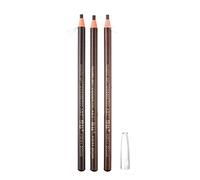 3Pcs Pull Cord Peel-off Crayon Sourcils Tatouage Maquillage et Microblading Fournitures Set pour le marquage-Marron, clair Marron, Marron foncé