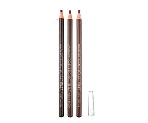 3Pcs Pull Cord Peel-off Crayon Sourcils Tatouage Maquillage et Microblading Fournitures Set pour le marquage-Marron, clair Marron, Marron foncé