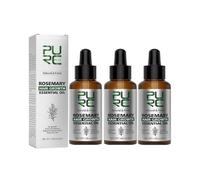 3pcs PURC Rosemary Essential Oil Hair Growth Oils Pure Natural 50ML Hair Essential Oils for Nourish Shiny Hair Healthy Hair Care