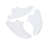 3PCS PVC Surfboard Fin Replacement, Inflatable Surfboard Fin, Paddle Board Fin with Enhanced Stability Design, Durable Flexible Fins for Stand Up Paddle Boards and Longboards (Blanche)