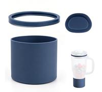 3pcs Rechange Compatibles avec le Blender Personnel Ninja BlendBoss, Joint D’étanchéité et Bouchon en Silicone pour Gobelet Individuel à Smoothie Accessoires Anti-Fuites (Bleu Foncé)