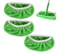 3pcs Recharges De Vadrouille De Balayage De Microfibre Réutilisables, Tissu De Balayage Humide Et Sec, Lingettes De Sol, Couverture De Chiffons Humides, Remplacement Des Lingettes Lavables