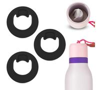 3pcs Remplacement de Bouchon Bouteille d'eau pour Owala FreeSip Twist 18oz 24oz, sans BPA Joint en Silicone Accessoires de Couvercle Supérieur la Série pour Owala FreeSip Twist (Noir)