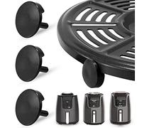 3PCS Résistant à Haute Température Qualité Alimentaire Anti-Rayures Silicone Air Friteuse en Caoutchouc Pièces de Pied Accessoires Pour Ninja AF101 AF161 AF150AMZ Air Friteuse Couvercle