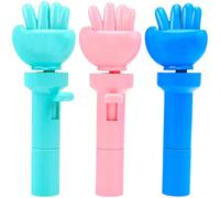 3pcs Rock Paper Cissers Toy Safe et Amusant Handheld Rock Paper Scissors Game Entertainment Interactive Toy Finger Duviner Game