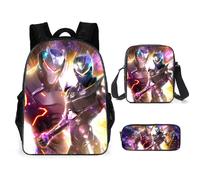 3pcs Sac à Dos pour Enfants Enfants Primaire Garçons Fortnite Bookbags Boîte À Lunch Sac Crayon Cas Étudiant