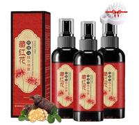 3Pcs Saffron Hair Blackening Spray,Natural Plant Saffrons And Polygonum Multiflorum Essence Spray,Anti-Lost Strengthen Hairs Root,Improve Dryness And Frizz,For All Hair Types