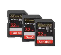 3PCS Sandisk Extreme Pro 32Go Carte Mémoire SDHC 100Mo/S 90Mo/S UHS-I V30 version 2022