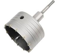 3pcs Scie à Cloche Trépan Béton avec Adaptateur SDS Plus 110 mm, Pour Brique Béton Ciment Pierre (100mm+110mm SDS Plus Adaptateur)