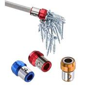 3PCS Screwdriver Head Magnetic Ring, Magnetic Screw Ring Bit Magnetizer Ring, Metal Bit Magnetizer Ring Screw Magnetic Holders, Removable for 1/4 Inch/ 6.35 mm Hex Screwdriver and Power Bits