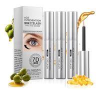 3Pcs Serum Cils Croissance Lash Serum Pousse Cils Eyelash Seru-m Cil Nourrit les Follicules Pileux Répare les Cil-s Abîmés Rend les C-ils Plus épais, Plus Longs et Plu-s Fournis,4ml
