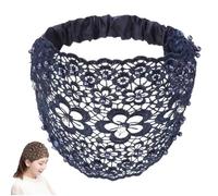 3PCS Set Boho-Chic Crystal & Pearl Embellished Wide Headbands, Elegant Floral Beaded Wide Headbands for Women, for Women Fashion Vacations & Daily Styling (Blue)