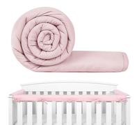 3PCS / Set Crib Covers pour la dentition, rembourrage de rail de berceau en microfibre doux, bande protection facile à installer pour protéger les dents bébé.