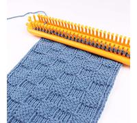 3pcs / Set Random Color Weaving Loom Knitting Kit Plastic Pompom Sock Hat Scarf Scarves Maker Plastic Long Handle DIY Weaving Tool