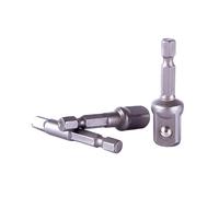 3Pcs/Set Socket Adapter Drill Bit Hex Shank to Drive 1/4inch 3/8inch 1/2inch Socket Adapter Hand Dri