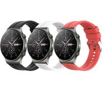 3pcs Silicone Bands For Huawei Watch Gt 2 Pro/Gt3 46mm/Gt2 46mm/Gt 2e/3/3pro - Compatible Sport Straps 22mm