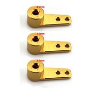 3PCS Single Side Metal Steering Arm RC Boat Accessories M2 Screws for RC Car/Boat Models(3.1mm)