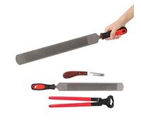 3pcs Soins des Sabots pour Chevaux, Pince à Sabot, Outils de maréchal-ferrant en métal, Ensemble de Coupe-Sabot à râpe pour Chevaux et ânes