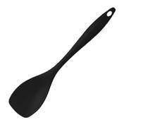 3PCS Spatule en Silicone Résistante à la Chaleur 180 °C, Noir, Spatule Cuisine Silicone Sans Couture avec Forme Cuillère Large, Spatule Silicone Cuisine pour Mélanger, Remuer et Servir