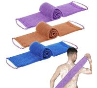 3pcs Sponge africaine Net Labour Saune élargie longue élargissement du tissu net africain Mesh pliable exfoliant une éponge nette pour les hommes avec une corde à main