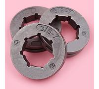 3pcs Sprocket Rim Compatible avec 154 254 254xp 257 262 262xp 50 51 455 460 55 Rancher Chains 3/8 Pitch 7 dents ID 19 mm s'adapte à divers modèles de tronçonneuse
