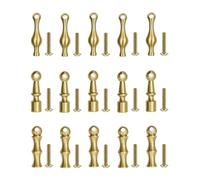 3pcs Support Central en Laiton pour Rail de Galerie, Rail d'Étagère 6 mm